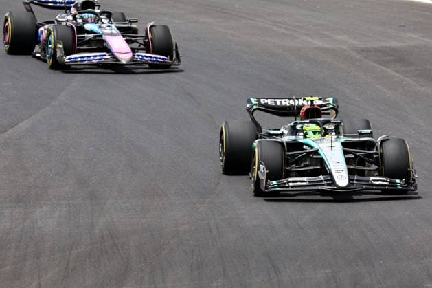 Lewis Hamilton (GBR) - Mercedes-AMG PETRONAS F1 Team - Mercedes W15 - Mercedes E Performance during Sprint Race of the Formula 1 Lenovo Grande Premio de Sao Paulo 2024, scheduled to take place at Interlagos Circuit, San Paolo, Brasil, BRA Nov 1st-3rd, 2024  Copyright: xAlessioxDexMarco IPAxSportx xipax xx IPA_51194306 IPA_Agency_IPA51194306