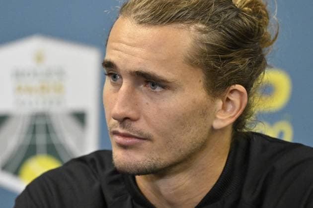 Tennis : Rolex Paris Masters 2024 - Alexander Zverev - coference de presse - Allemagne Tennis : Rolex Paris Masters 2024 - Paris - 02 11 2024 ChrysleneCaillaud Panoramic 
