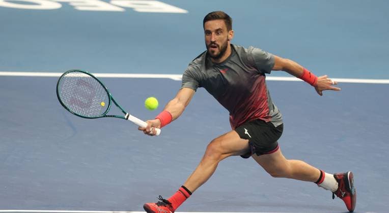 02.11.2024 Belgrade(Serbia) Belgrade Open ATP, Tennis Herren Series men s singles Damir Dzumhur Bosnia and Herzegovina :