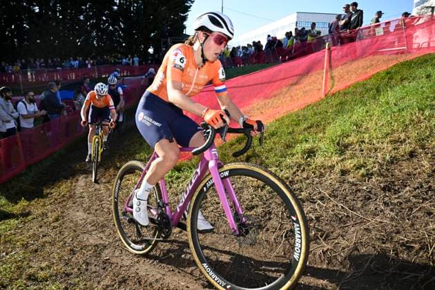 2024 UEC Cyclo-Cross EC - Women U23 PONTEVEDRA, SPAIN - NOVEMBER 03 : Gort Femke (NED) in action during the 2024 UEC Cyclo-Cross European Championships for Women U23 on November 03, 2024 in Pontevedra, Spain, 03 11 2024 Pontevedra Spain  Copyright: xNicoxVereeckenx