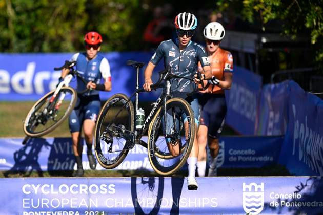 2024 UEC Cyclo-Cross EC - Women U23 PONTEVEDRA, SPAIN - NOVEMBER 03 : Schreiber Marie (LUX) in action during the 2024 UEC Cyclo-Cross European Championships for Women U23 on November 03, 2024 in Pontevedra, Spain, 03 11 2024 Pontevedra Spain  Copyright: xNicoxVereeckenx