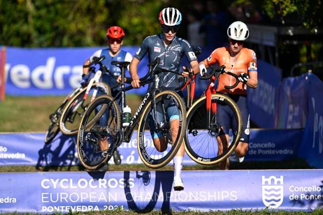 2024 UEC Cyclo-Cross EC - Women U23 PONTEVEDRA, SPAIN - NOVEMBER 03 : Schreiber Marie (LUX) in action during the 2024 UEC Cyclo-Cross European Championships for Women U23 on November 03, 2024 in Pontevedra, Spain, 03 11 2024 Pontevedra Spain  Copyright: xNicoxVereeckenx
