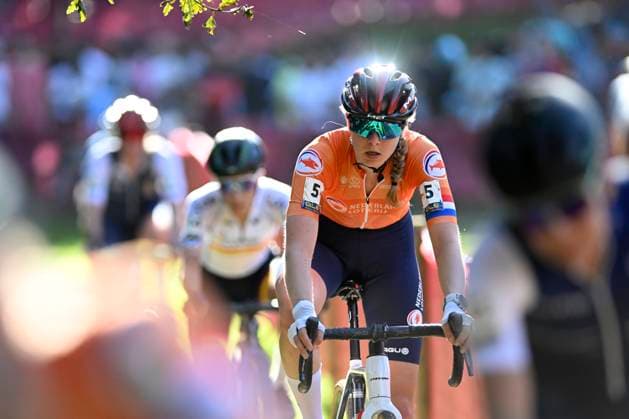 2024 UEC Cyclo-Cross EC - Women Elite PONTEVEDRA, SPAIN - NOVEMBER 03 : Van Alphen Aniek (NED) in action during the 2024 UEC Cyclo-Cross European Championships for Women Elite on November 03, 2024 in Pontevedra, Spain, 03 11 2024 Pontevedra Spain  Copyright: xNicoxVereeckenx