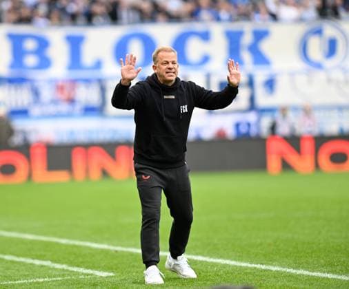 Fussball - 2. Bundesliga - Saison 2024 25 1. FC Kaiserslautern 03.11.2024 Fritz-Walter-Stadion 1. FC Kaiserslautern (fck) - SC Magdeburg (scm) 2:2 Trainer Markus ANFANG (1. FC Kaiserslautern) 1. FC Kaiserslautern