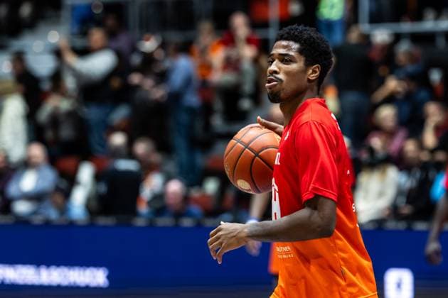 easyCredit Basketball Bundesliga, BBL, Saison 2024 2025, Herren. 03.11.2024, Niners Chemnitz - BG Göttingen, William Christmas (Niners Chemnitz, No 8) Copyright. Alexander Trienitz.