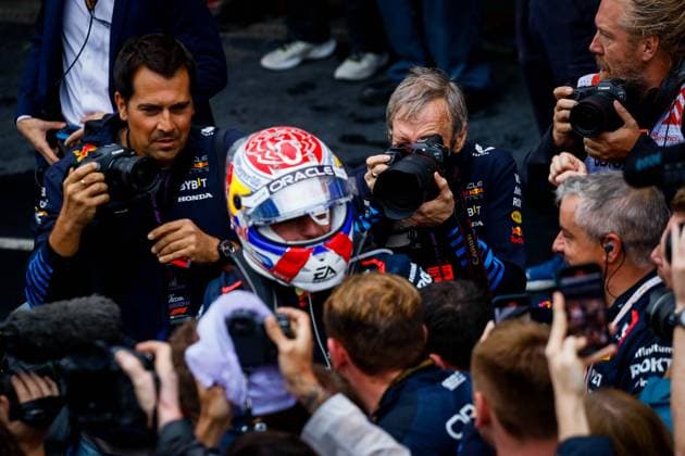 GP de Fórmula 1 Lenovo 2024 SP SÃO PAULO, SP - 03.11.2024: GP DE FÓRMULA 1 LENOVO 2024 SP - It will take place this Sunday (03) at the Interlagos racetrack, in the south of the capital of São Paulo, the 2024 Lenovo Formula 1 São Paulo Grand Prix. In the photo, the driver, Max Verstappen 1, RED BULL, champion of the GP in Brazil. (Photo: Aloisio Mauricio Fotoarena) x2645602x  AloisioxMauricio