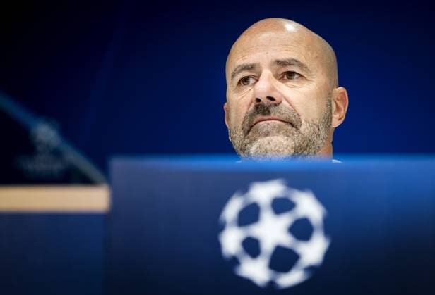 EINDHOVEN - Coach Peter Bosz of PSV during a press conference, PK, Pressekonferenz prior to the Champions League match between PSV and Girona FC. ANP KOEN VAN WEEL xVIxANPxSportx xxANPxIVx 512673553 originalFilename: 512673553.jpg