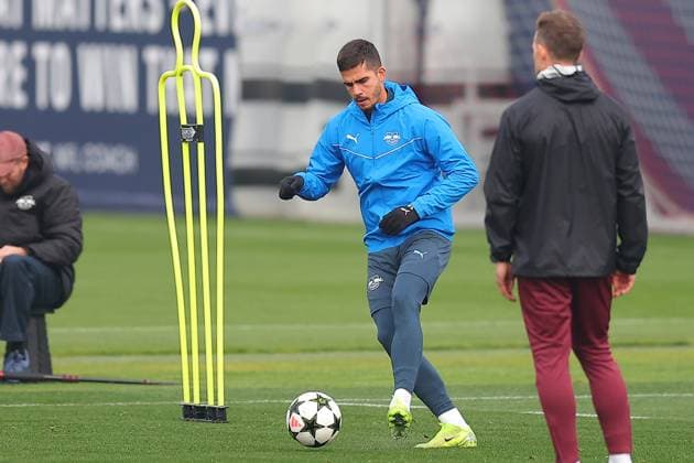 RB Leipzig Training 1. Bundesliga Leipzig, 04.11.2024, Trainingszentrum am Cottaweg, Saison 2024 2025, Fußball, Männer, 1. Bundesliga , RB Leipzig Training , Im Bild: Andre Silva ,