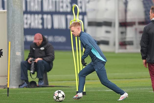 RB Leipzig Training 1. Bundesliga Leipzig, 04.11.2024, Trainingszentrum am Cottaweg, Saison 2024 2025, Fußball, Männer, 1. Bundesliga , RB Leipzig Training , Im Bild: Arthur Denis Vermeeren ,