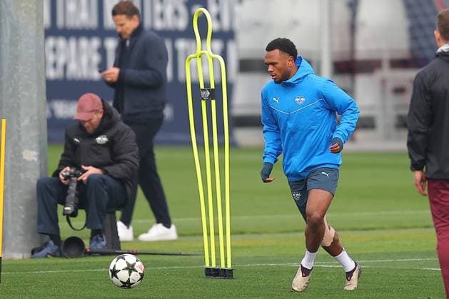 RB Leipzig Training 1. Bundesliga Leipzig, 04.11.2024, Trainingszentrum am Cottaweg, Saison 2024 2025, Fußball, Männer, 1. Bundesliga , RB Leipzig Training , Im Bild: Lois Openda ,