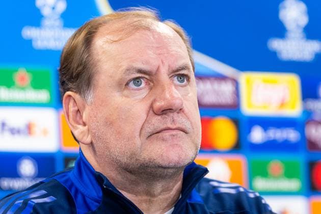 SLOVAN BRATISLAVA - GNK DINAMO ZAGREB press conference, PK, Pressekonferenz Head coach of Slovan Vladimir Weiss sr during the press conference ahead of league phase of UEFA Champions League football match between SK Slovan Bratislava and GNK Dinamo Zagreb. Bratislava, Slovakia, November 04, 2024. PUBLICATION NOT IN SLOVAKIA Copyright: xx slovan_dinamo_pressconference008