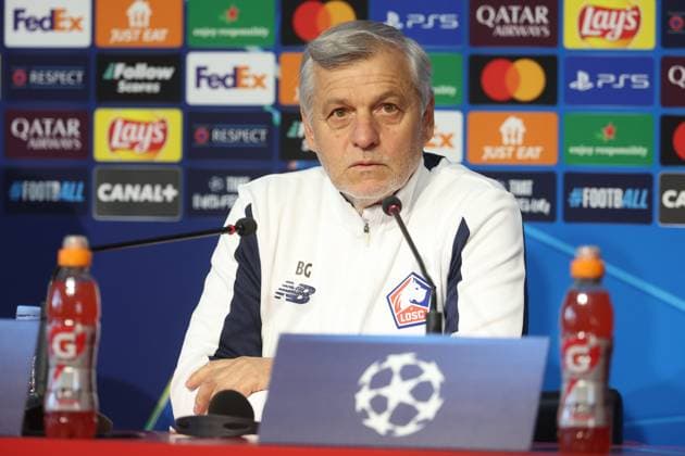 Camphin en pevele - FOOTBALL - LIGUE DES CHAMPIONS - LOSC - JUVENTUS PHOTOPQR VOIX DU NORD Pascal Bonniere ; 04 11 2024 ; Camphin en pevele , le 4 novembre 2024 , football , ligue des champions confÃ rence de presse du Losc avant le match Losc - Juventus de Turin au domaine de Luchin . photo Pascal Bonniere Bruno Genesio France  Copyright: xPHOTOPQR VOIXxDUxNORD MAXPPPxPascalxBonnierex 20241104VDN7605 20241104VDN7605