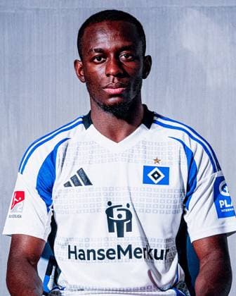 Jean-Luc Dompe (Hamburger SV) Porträttermin Saison 2024 2025, Herren, 2.BL, HSV, Hamburg,