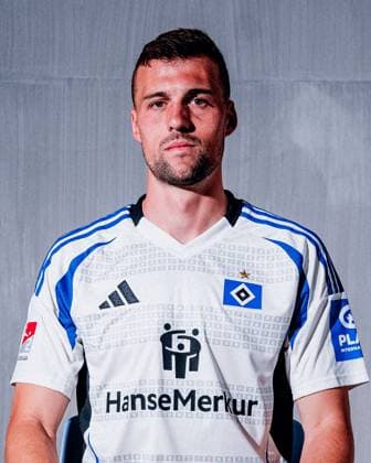 Jonas Meffert (Hamburger SV) Porträttermin Saison 2024 2025, Herren, 2.BL, HSV, Hamburg,