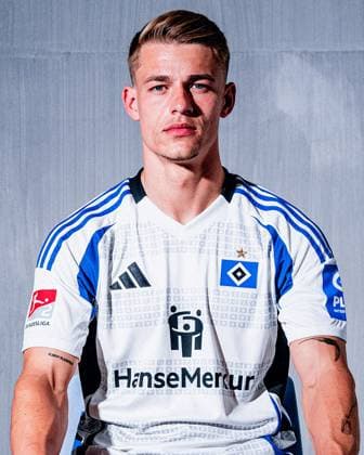 Miro Muheim (Hamburger SV) Porträttermin Saison 2024 2025, Herren, 2.BL, HSV, Hamburg,