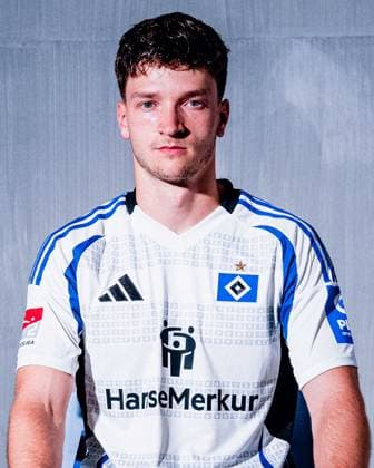 Noah Katterbach (Hamburger SV) Porträttermin Saison 2024 2025, Herren, 2.BL, HSV, Hamburg,