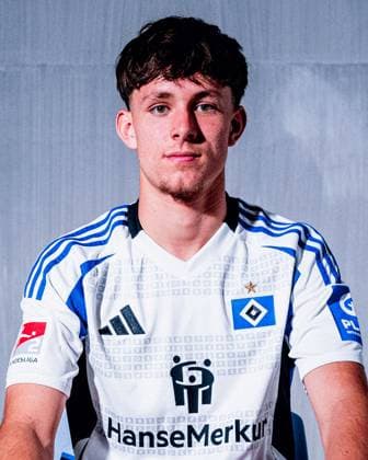 Otto Stange (Hamburger SV) Porträttermin Saison 2024 2025, Herren, 2.BL, HSV, Hamburg,