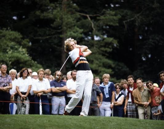 Archivbilder der Woche SPORT KW45 28.07.82 Golf German Open Deutschland, Stuttgart, 28.07.1982, Golf, Lufthansa German Open Golfclub Solitude: Bernhard Langer. *** 28 07 82 Golf German Open Germany, Stuttgart, 28 07 1982, Golf, Lufthansa German Open Golfclub Solitude Bernhard Langer