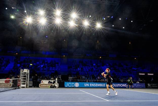 Moselle Open : Andrey Rublev PHOTOPQR LE REPUBLICAIN LORRAIN Hugo AZMANI ; Metz ; 05 11 2024 ; Moselle Open : Andrey Rublev Metz Moselle Lorraine France  Copyright: xPHOTOPQR LExREPUBLICAINxLORRAIN xHugoxAZMANIx 20241105RBL9821 20241105RBL9821