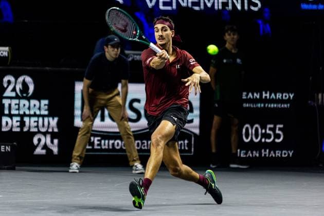 Moselle Open : Lorenzo Sonego PHOTOPQR LE REPUBLICAIN LORRAIN Hugo AZMANI ; Metz ; 05 11 2024 ; Moselle Open : Moselle Open : Lorenzo Sonego Metz Moselle Lorraine France  Copyright: xPHOTOPQR LExREPUBLICAINxLORRAIN xHugoxAZMANIx 20241105RBL9823 20241105RBL9823