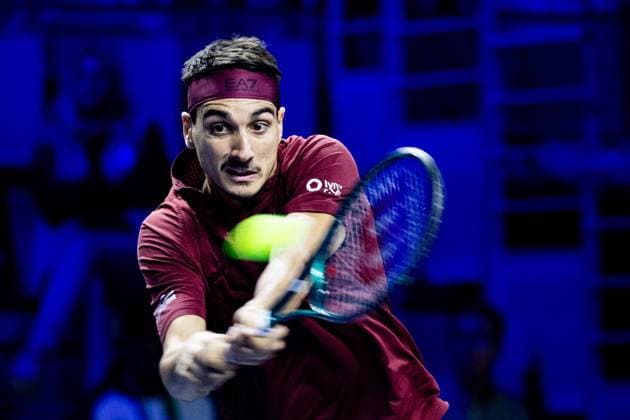 Moselle Open : Lorenzo Sonego PHOTOPQR LE REPUBLICAIN LORRAIN Hugo AZMANI ; Metz ; 05 11 2024 ; Moselle Open : Moselle Open : Lorenzo Sonego Metz Moselle Lorraine France  Copyright: xPHOTOPQR LExREPUBLICAINxLORRAIN xHugoxAZMANIx 20241105RBL9825 20241105RBL9825