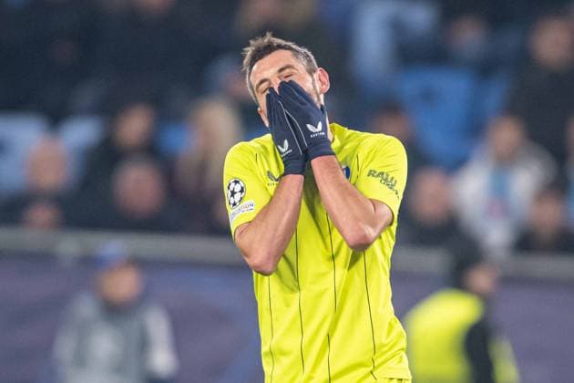 Disappointed Arijan Ademi during UEFA Champions league match, SK Slovan Bratislava - GNK Dinamo Zagreb , 05. november 2024, Tehelne pole Stadium, Bratislava, Slovakia Copyright: xMICHALxFAJT,ZOSPORTU.SKx DSC_4807
