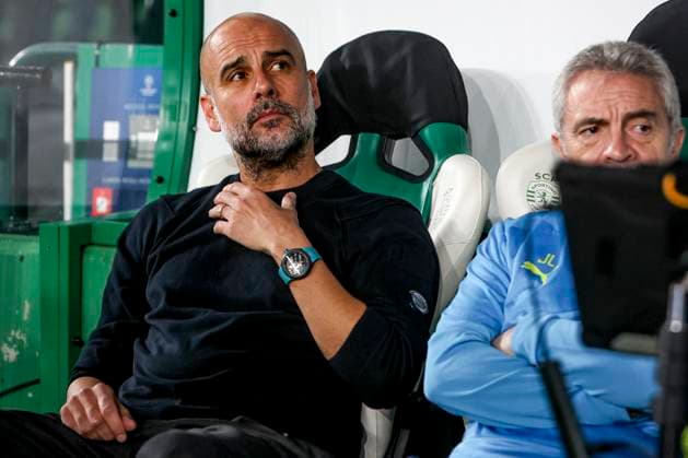 Pep Guardiola head coach of Manchester City during the UEFA Champions League 2024 25 League Phase MD4 match between Sporting Clube de Portugal and Manchester City at Estadio Jose Alvalade on November 05, 2024 in Lisbon, Portugal. UEFA Champions League - Sporting CP vs Manchester City (Valter Gouveia SPP) Copyright: xValterxGouveia SPPx spp-en-VaGo-VG_L0761