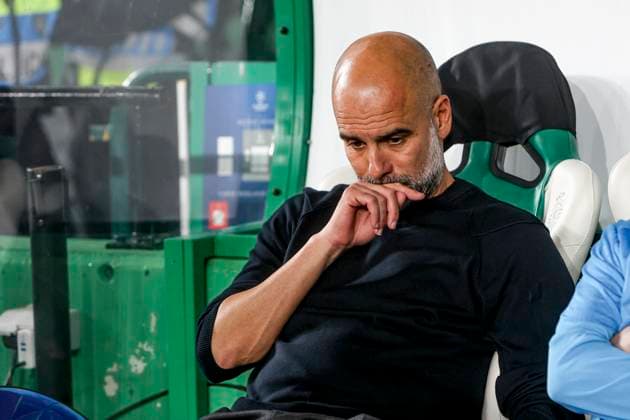 Pep Guardiola head coach of Manchester City during the UEFA Champions League 2024 25 League Phase MD4 match between Sporting Clube de Portugal and Manchester City at Estadio Jose Alvalade on November 05, 2024 in Lisbon, Portugal. UEFA Champions League - Sporting CP vs Manchester City (Valter Gouveia SPP) Copyright: xValterxGouveia SPPx spp-en-VaGo-VG_L0775