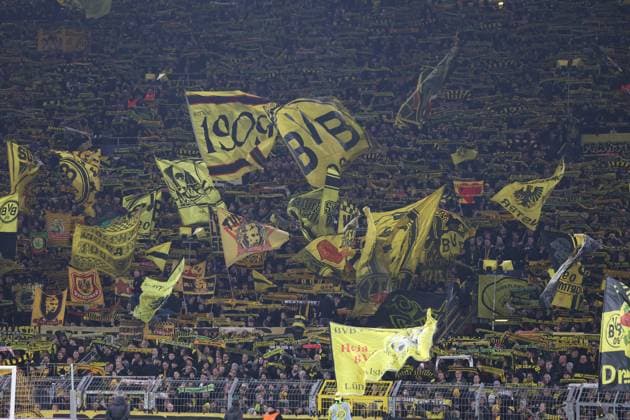 SOCCER - UEFA CL, Dortmund vs Sturm DORTMUND,GERMANY,05.NOV.24 - SOCCER - UEFA Champions League, Borussia Dortmund vs SK Sturm Graz. Image shows fans (Dortmund).  GEPAxpictures xChrisxBauer