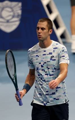 05.11.2024 Beograd(Srbija) ATP, Tennis Herren Serbia Open Series singlovi-pojedinicno muski tenis Laslzo Györe Szerbiai-Magyar hivatasos teniszezo Laslo Djere Srbija :