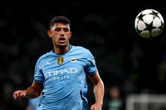 Matheus Nunes midfielder of Manchester City during the UEFA Champions League 2024 25 League Phase MD4 match between Sporting Clube de Portugal and Manchester City at Estadio Jose Alvalade on November 05, 2024 in Lisbon, Portugal. UEFA Champions League - Sporting CP vs Manchester City (Valter Gouveia SPP) Copyright: xValterxGouveia SPPx spp-en-VaGo-VG_L1217
