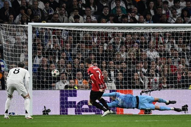 Db Madrid 05 11 2024 - Champions League Real Madrid-Milan foto Daniele Buffa Image nella foto: gol Alvaro Morata 
