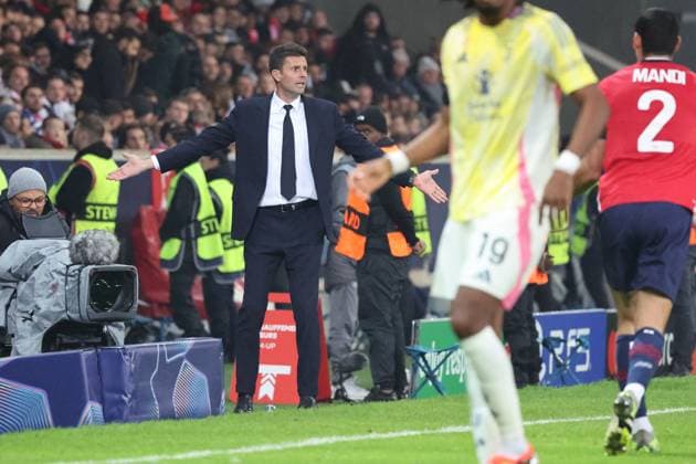Thiago MOTTA (coach Juventus) lors du match LOSC Lille vs Juventus FC, Ligue des Champions, Decathlon Arena stade Pierre Mauroy Villeneuve d Ascq, le 5 novembre 2024 - photo Laurent Sanson Panoramic FOOTBALL : LOSC Lille vs Juventus FC - Ligue des Champions - 05 11 2024 LaurentSanson Panoramic 