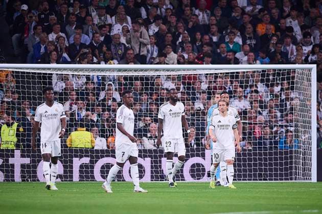 UEFA Champions League soccer match Real Madrid vs Milan at Santiago Bernabeu Stadium in Madrid, Spain 05 November 2024 Real Madrid players 900 Cordon Press  900 CordonxPress LOF - UEFA Champions League Real Madrid vs Milan