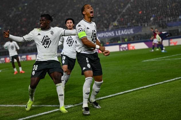 MonacoÃ¢ÂÄÂ™s Thilo Kehrer celebrates after scoring a goal during Bologna FC vs AS Monaco, UEFA Champions League football match in Bologna, Italy, November 05 2024  Copyright: xAlessioxMarini IPAxSportx xipa-ax xx IPA_51300563 IPA_Agency_IPA51300563