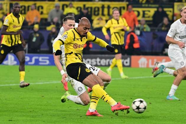 Tor zum 1:0 durch Donyell Malen 21 (Borussia Dortmund), Borussia Dortmund vs. SK Sturm Graz, Fussball, Champions League, 1 4. Spieltag, 05.11.2024 Dortmund Nordrhein-Westfalen Deutschland