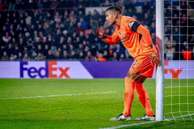 PSV Eindhoven Eindhoven goalkeeper Walter Benitez, during the match PSV - Girona at the Philips stadium for the UEFA Champions League - League phase - Matchday 4 season 2024-2025 in EINDHOVEN, Netherlands on 5 november 2024, (photo by Marcel van Dorst EYE4images DeFodi Images) not used in POL SRB CRO FRA GBR NED ITA USA Defodi-746_198214