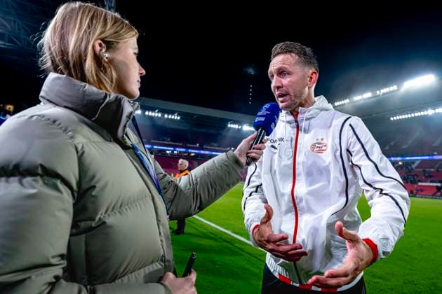PSV Eindhoven forwarder Luuk de Jong, during the match PSV - Girona at the Philips stadium for the UEFA Champions League - League phase - Matchday 4 season 2024-2025 in EINDHOVEN, Netherlands on 5 november 2024, (photo by Marcel van Dorst EYE4images DeFodi Images) not used in POL SRB CRO FRA GBR NED ITA USA Defodi-746_198227