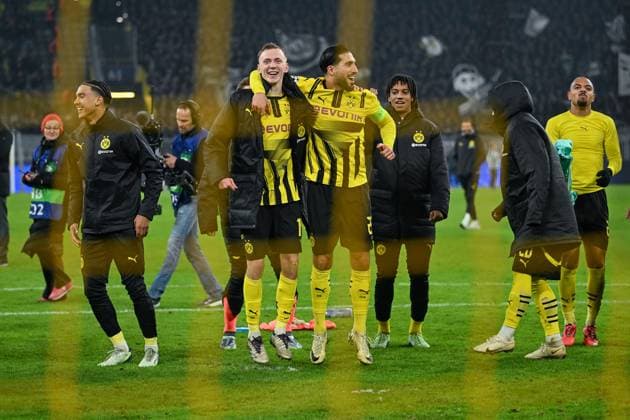 05.11.2024, Fussball, Champions League, 4. Spieltag, Saison 2024 2025, Borussia Dortmund - Sturm Graz, Maximilian Beier (Borussia Dortmund), Emre Can (Borussia Dortmund) xRHR-FOTO TKx Copyright: RHR-FOTOx RHR-FOTO TK