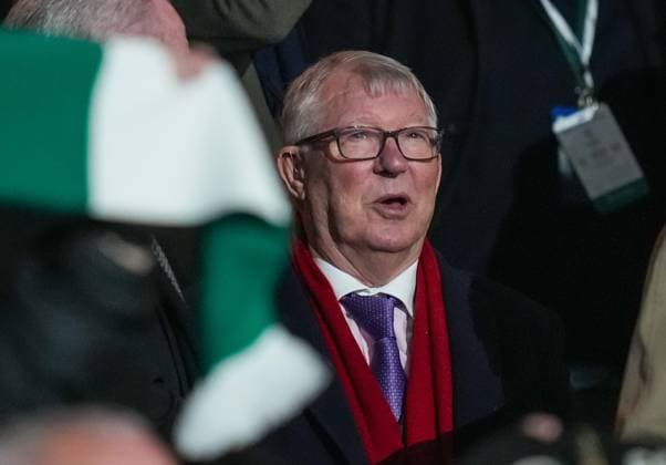Sir Alex Ferguson in the Directors Box at Celtic Park. Celtic v RB Leipzig, UEFA Champions League, Group Stage, Football, Celtic Park, Glasgow, Scotland, UK - 05 Nov 2024 EDITORIAL USE ONLY No use with unauthorised audio, video, data, fixture lists, club league logos or live services. Online in-match use limited to 120 images, no video emulation. No use in betting, games or single club league player publications. Copyright: xStuartxWallace Shutterstockx 14863772bq