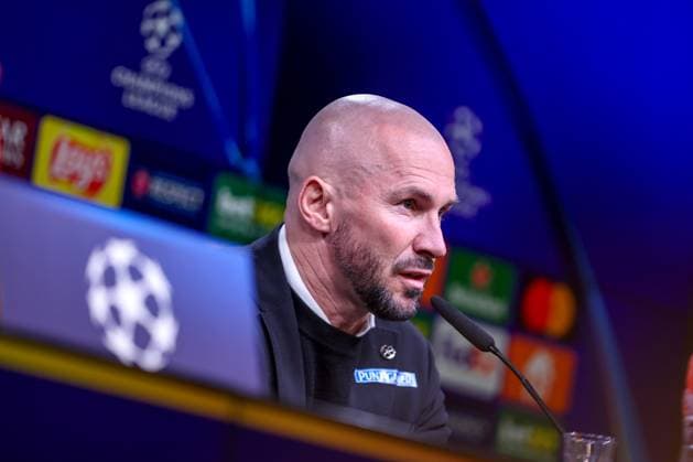05.11.2024, Fußball, UEFA Champions League, Borussia Dortmund - SK Sturm Graz, 4. Spieltag, Signal Iduna Park, Saison 2024 2025: Cheftrainer Christian Ilzer (Trainer Graz) bei der Pressekonferenz nach dem Spiel Nordrhein-Westfalen Deutschland