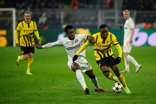 DORTMUND, GERMANY - 05.11.24: Jamie Gittens, The match of match UEFA Champion League Borussia Dortmund vs Sturm Graz at SIGNAL IDUNA PARK  Copyright: xVITALIIxKLIUIEVx