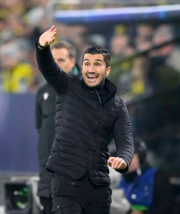 Trainer Nuri SAHIN (DO) Gestik, Fussball Champions League, 4. Spieltag, Borussia Dortmund (DO) - Sturm Graz 1:0, am 05.11.2024 in Dortmund Deutschland. UEFA regulations prohibit any use of photographs as image sequences and or quasi-video Â