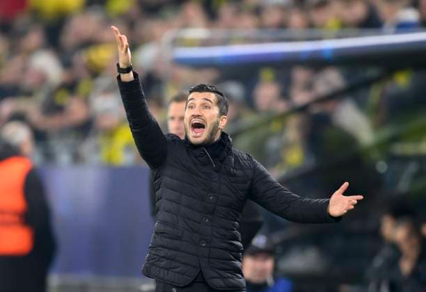 Trainer Nuri SAHIN (DO) Gestik, Fussball Champions League, 4. Spieltag, Borussia Dortmund (DO) - Sturm Graz 1:0, am 05.11.2024 in Dortmund Deutschland. UEFA regulations prohibit any use of photographs as image sequences and or quasi-video Â