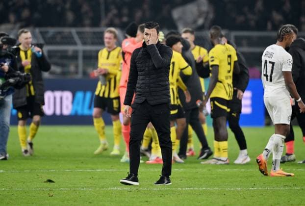 Trainer Nuri Sahin (Borussia Dortmund) nach dem Spiel 05.11.2024, Fussball UEFA Champions League 2024 25, 4. Spieltag Borussia Dortmund - SK Sturm Graz 1:0 Dortmund Signal Iduna Park Nordrhein Westfalen Deutschland