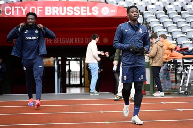Media activities Royale Union Saint-Gilloise - UEFA Europa League BRUSSEL, BELGIUM - NOVEMBER 06 : Amani Lazare midfielder of Royale Union Saint-Gilloise pictured during a training session prior the UEFA Europa League phase match between Royale Union Saint-Gilloise and AS Roma on November 6, 2024 in Brussel, Belgium, 06 11 2024 Brussel Belgium  Copyright: xPeterxDexVoechtx