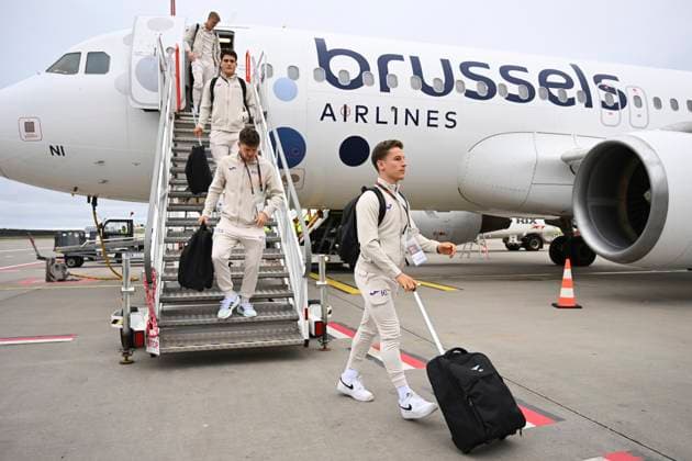 KF RFS v RSC Anderlecht - UEFA Europa League Media Activities 06 11 2024 RIGA DAUGAVA, LATVIA - NOVEMBER 06 : Verschaeren Yari midfielder of RSC Anderlecht pictured during arrival at the Riga airport prior to the UEFA Europa League phase matchday 4 between KF RFS and RSC Anderlecht on November 6, 2024 in Riga Daugava, Latvia, 06 11 2024 Riga Daugava Latvia  Copyright: xVincentxKalutx