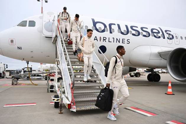 KF RFS v RSC Anderlecht - UEFA Europa League Media Activities 06 11 2024 RIGA DAUGAVA, LATVIA - NOVEMBER 06 : Angulo Nilson defender of RSC Anderlecht pictured during arrival at the Riga airport prior to the UEFA Europa League phase matchday 4 between KF RFS and RSC Anderlecht on November 6, 2024 in Riga Daugava, Latvia, 06 11 2024 Riga Daugava Latvia  Copyright: xVincentxKalutx