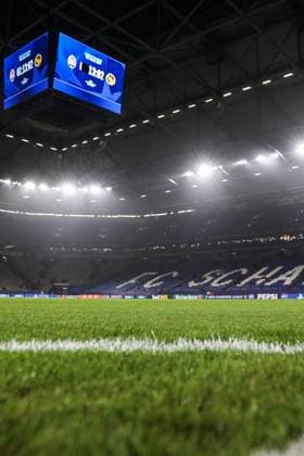 Fussball, UEFA Champions League Saison 2024 2025 Ligaphase 4.Spieltag FC Shakhtar Donetsk - BSC Young Boys 06.11.2024, Arena AufSchalke Die VELTINS-Arens Arena AufSchalke vor dem Spiel Gelsenkirchen Arena AufSchalke VELTINS-Arena Nordrhein-Westfahlen Deutschland