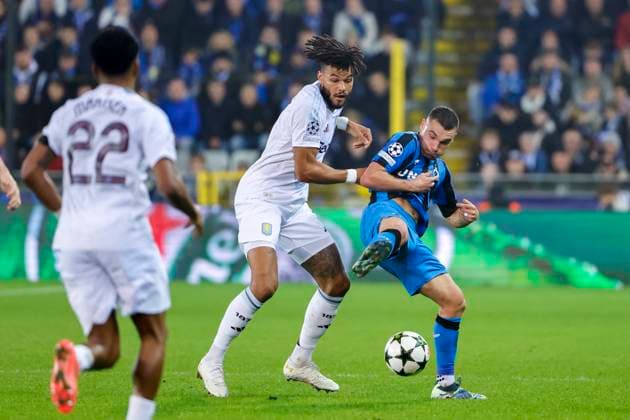 Club Brugge v Aston Villa - UEFA Champions League BRUGGE, BELGIUM - NOVEMBER 06 : Jutgla Ferran forward of Club Brugge in action during the UEFA Champions League phase matchday 4 between Club Brugge and Aston Villa on November 6, 2024 in Brugge, Belgium, 06 11 2024 Brugge Belgium  Copyright: xJanxDexMeuleneirx